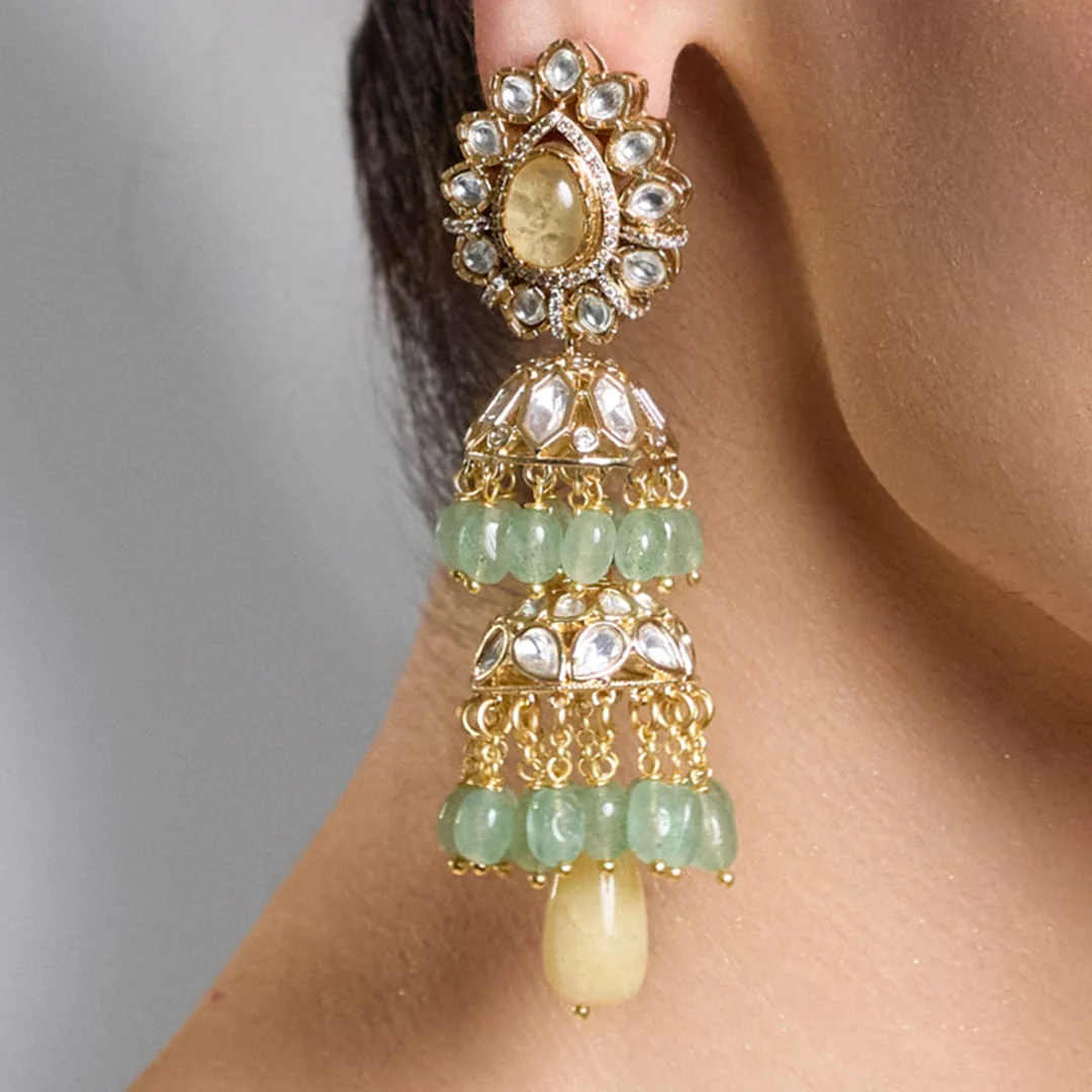 Naaznina Heritage long Earrings - Image 3