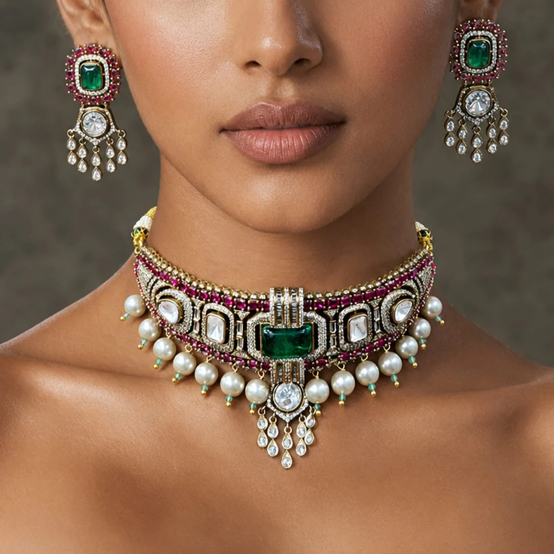 Nevya Bridal necklace set