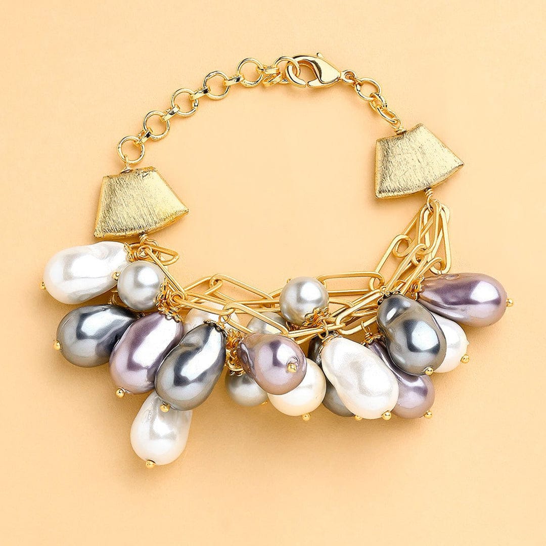 Pearl Charms Chain Bracelet - Image 3