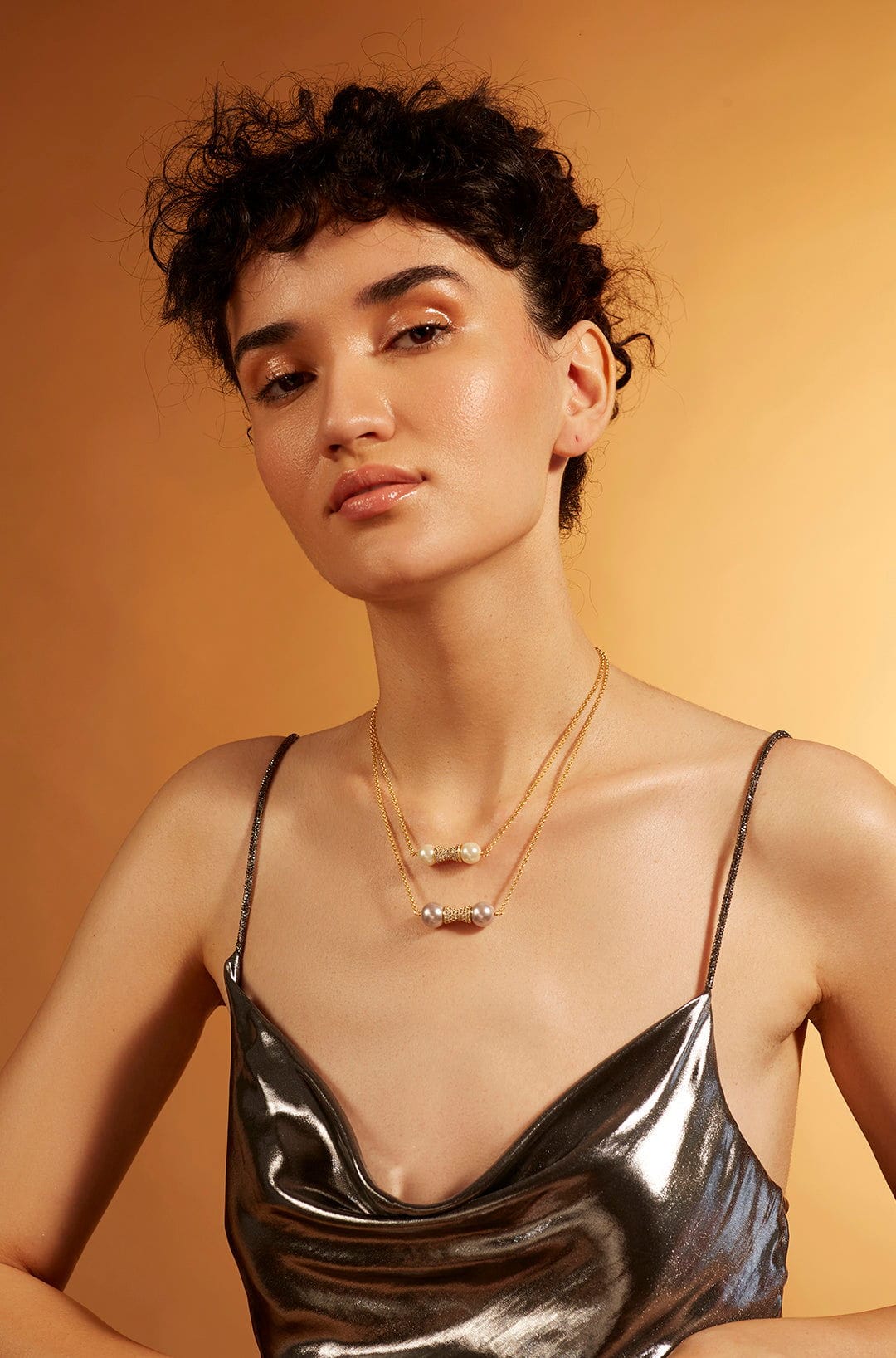 Pearl Handle Multi-Layer Necklace - Image 4