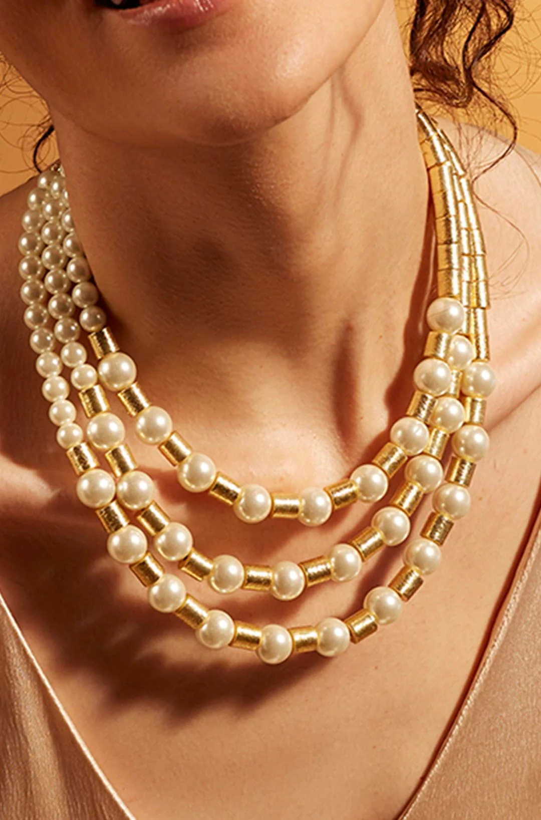 Pearl Multi String Necklace