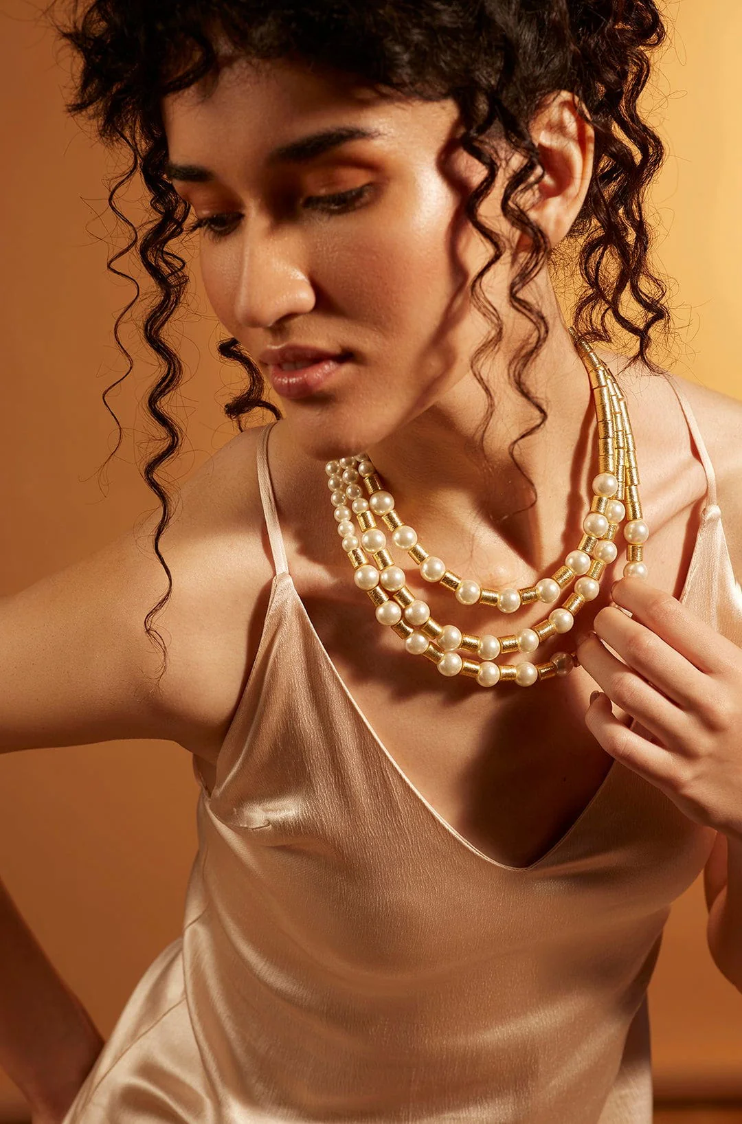 Pearl Multi String Necklace - Image 4
