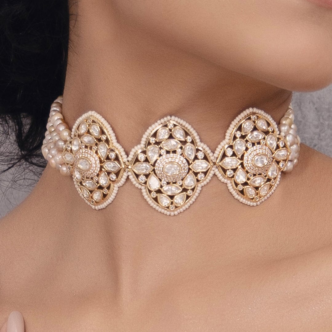 Polki Choker Necklace - Image 3