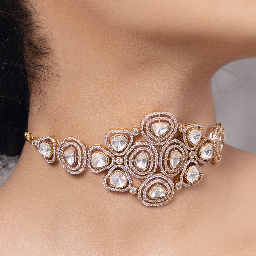 Polki-Pearl Timeless Choker Necklace - Image 3