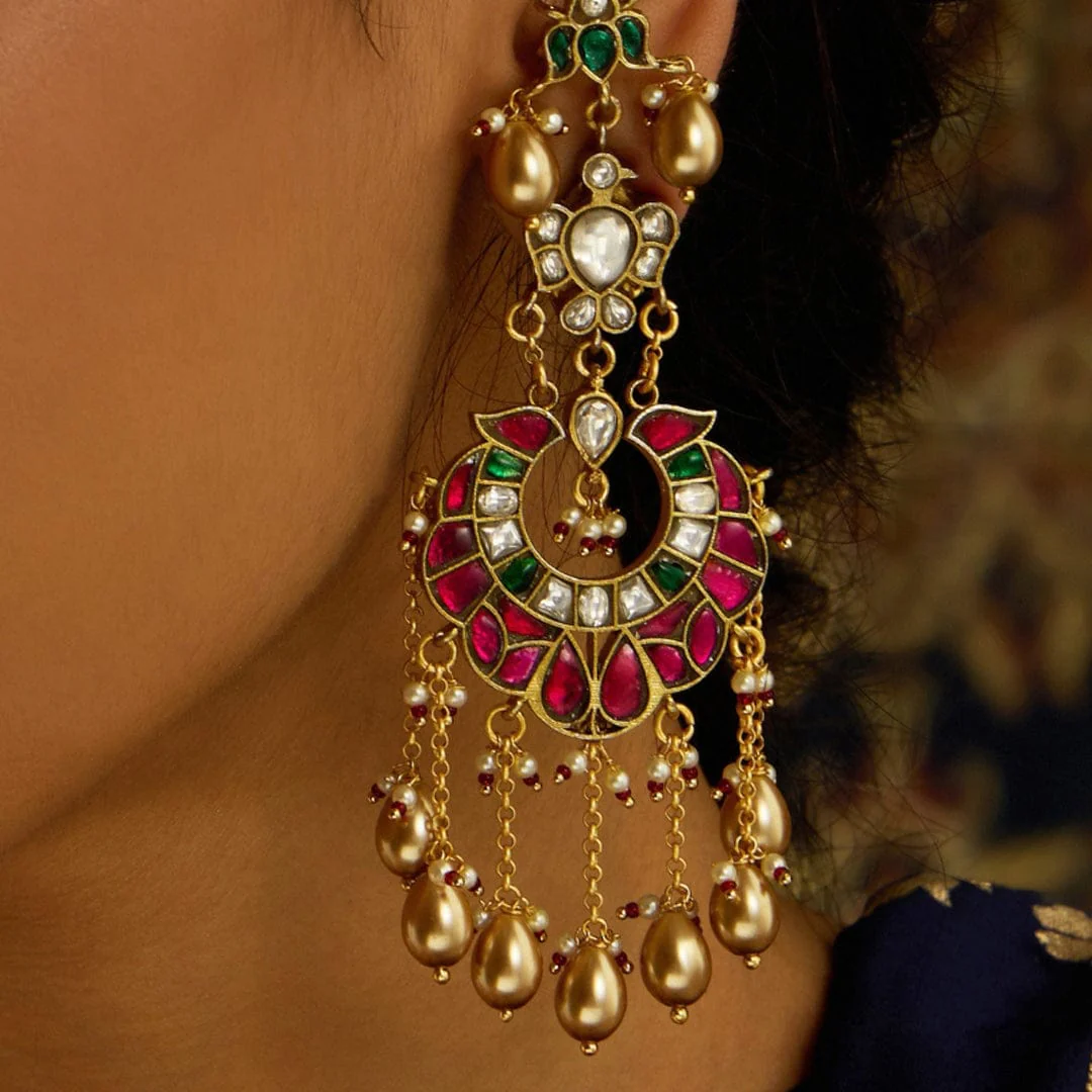 Rajwadi Grace Dangle Earring - Image 3