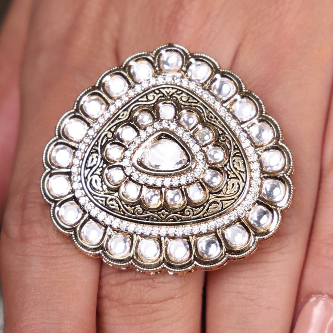 Regal Kundan Ring - Image 3