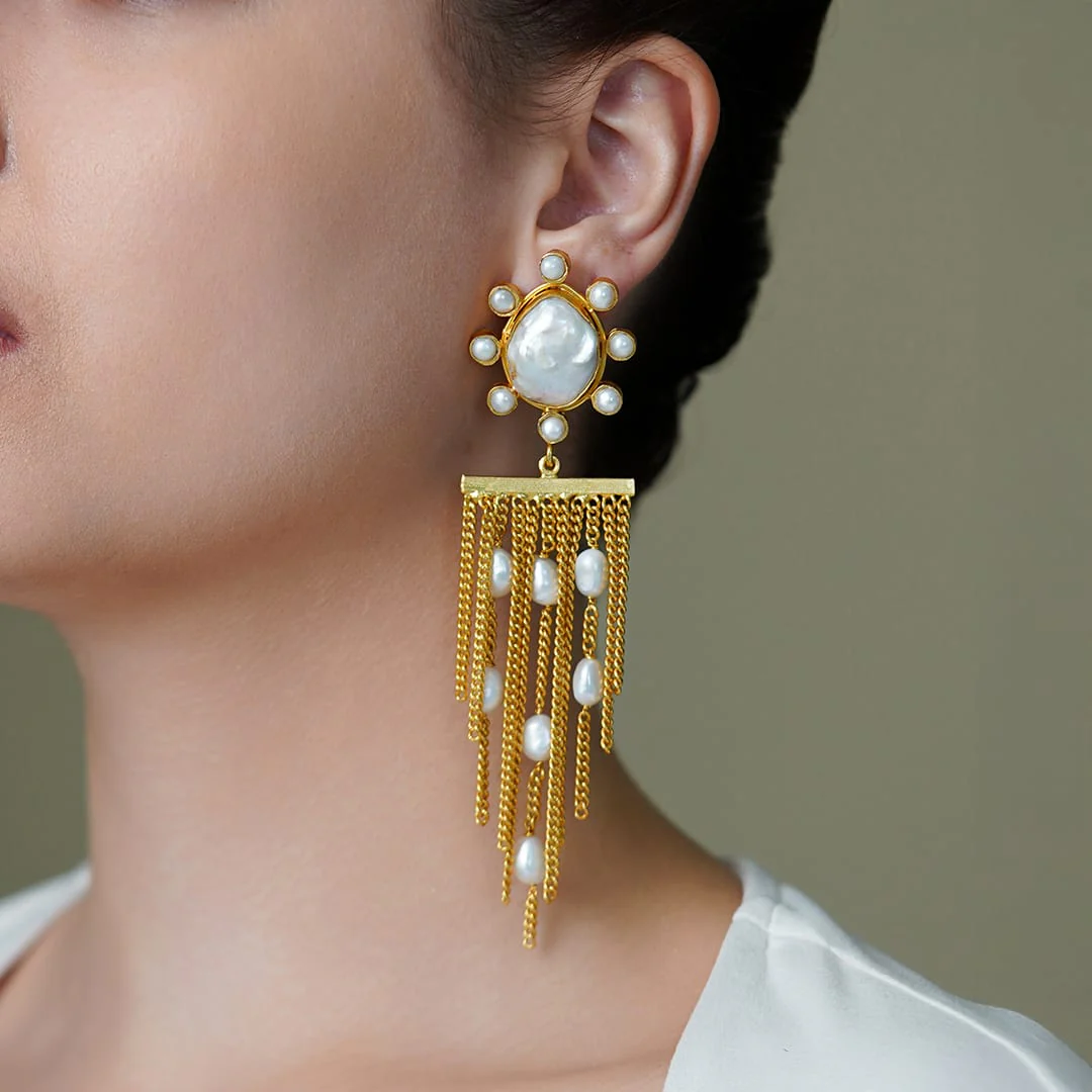 Royal Drape Dangler Drop Earrings