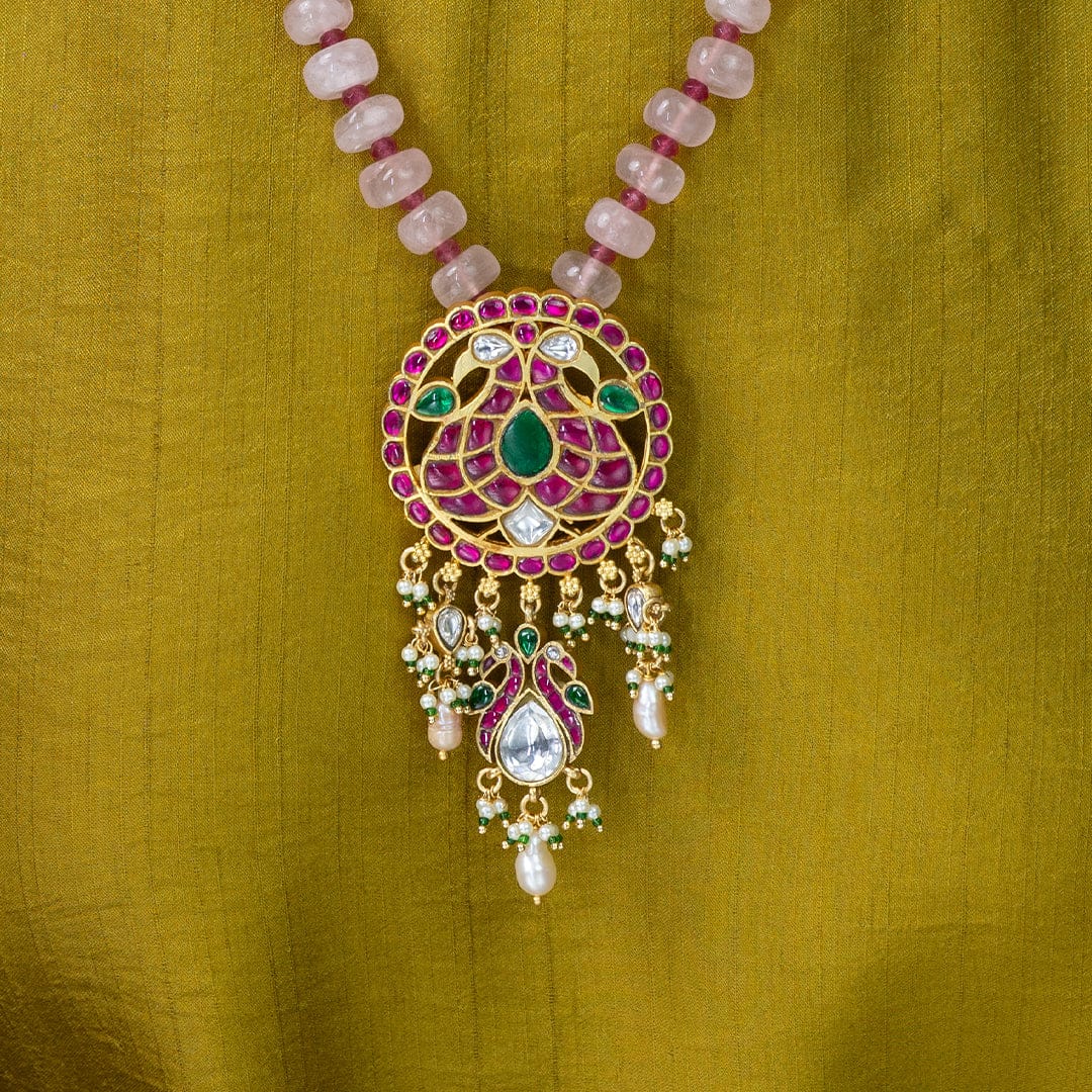 Royal Peacock Beaded Necklace - Image 3