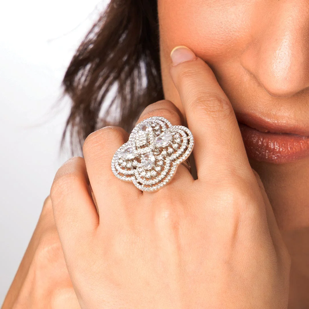 Shimmer Bloom Ring