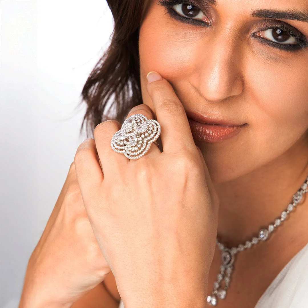 Shimmer Bloom Ring - Image 2