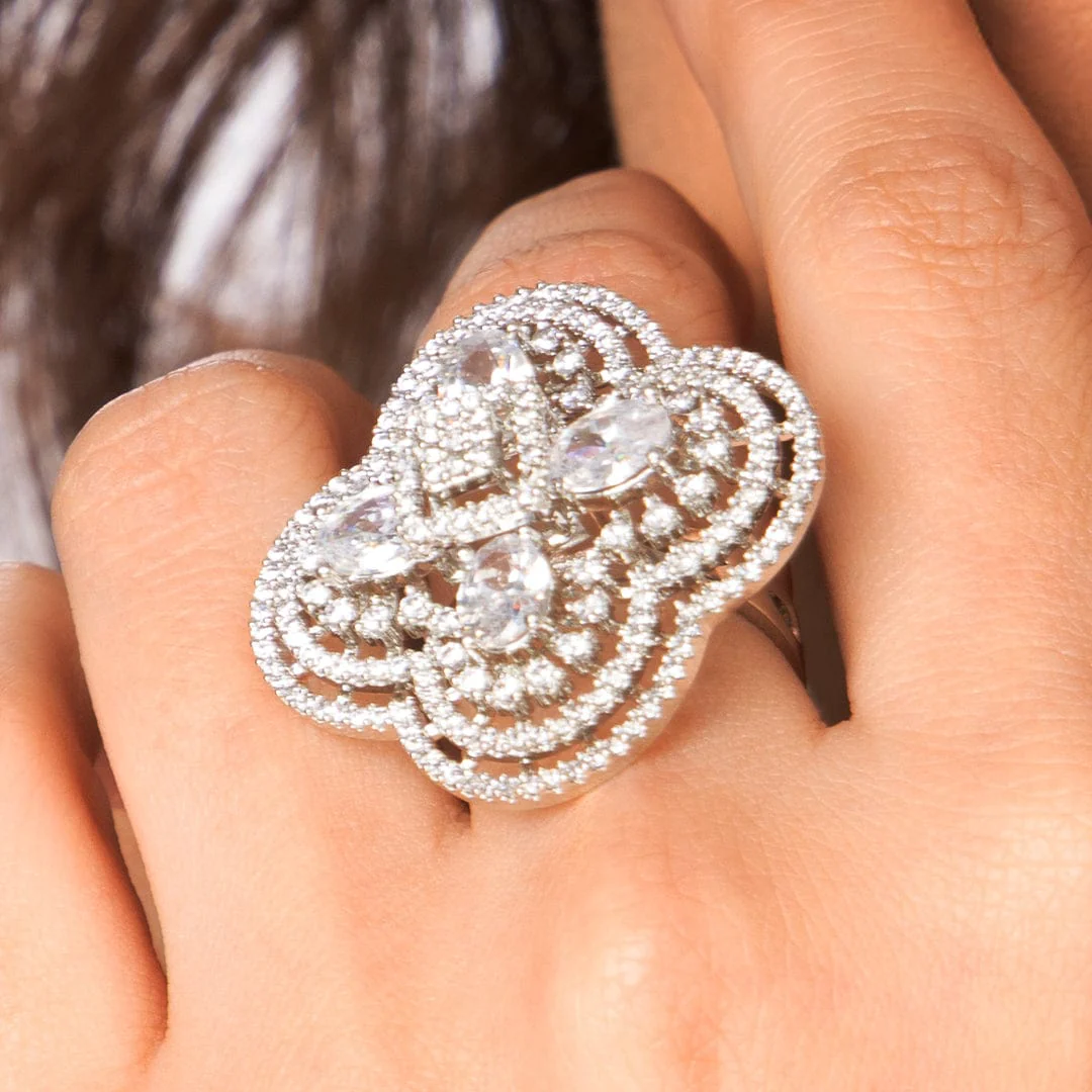 Shimmer Bloom Ring - Image 3