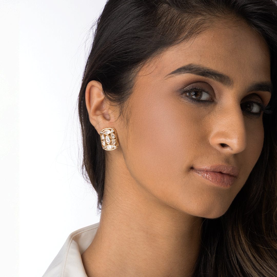 Statement Rectangle Earrings - Image 3