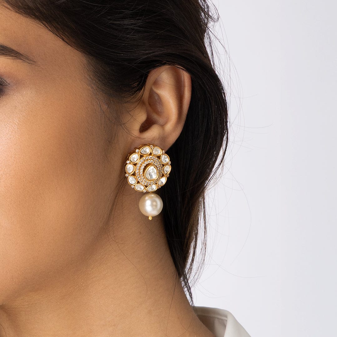 Studded Drop Earrings