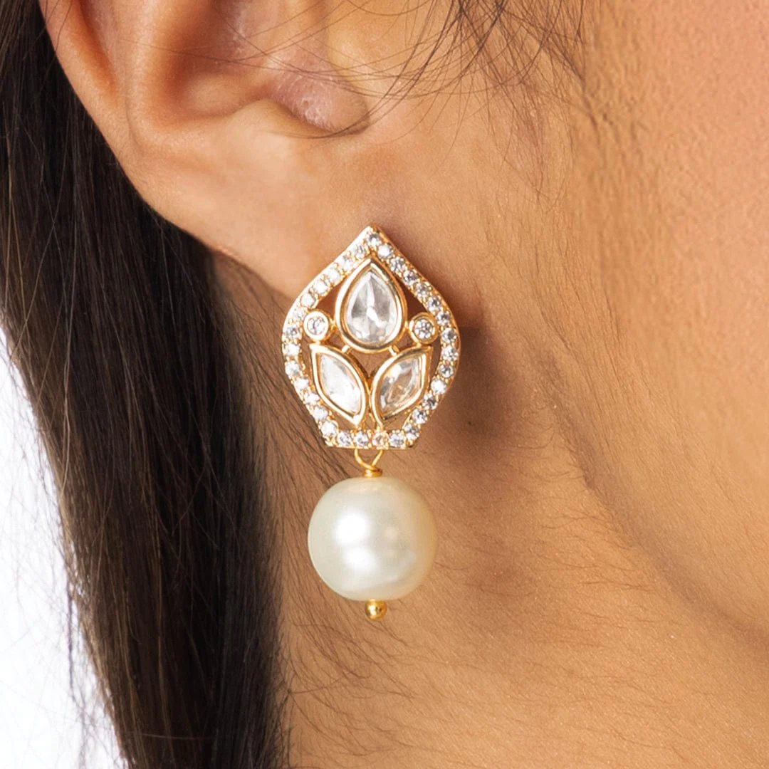Teardrop Drop Earrings - Image 3