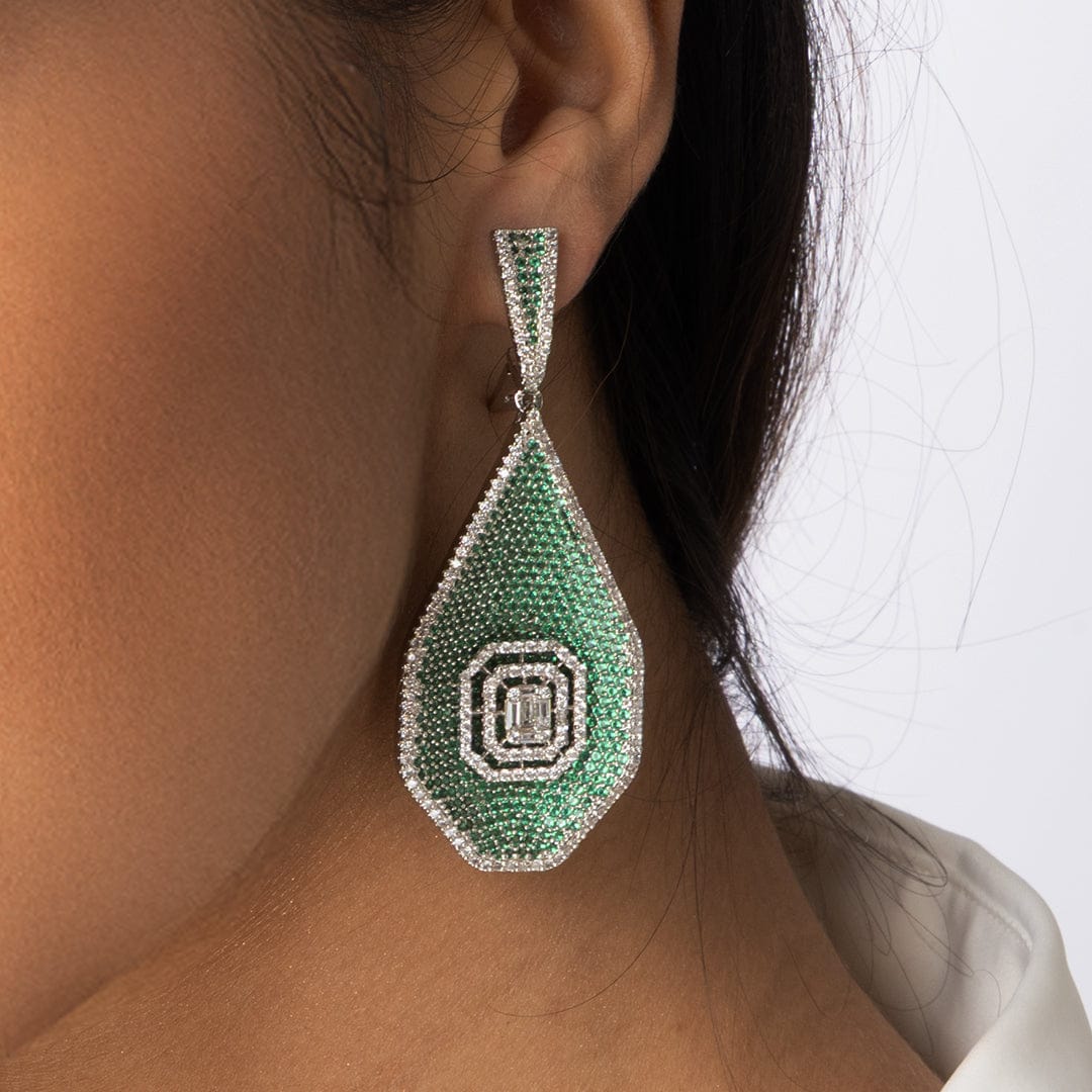 Textured Drop Earrings - Image 3
