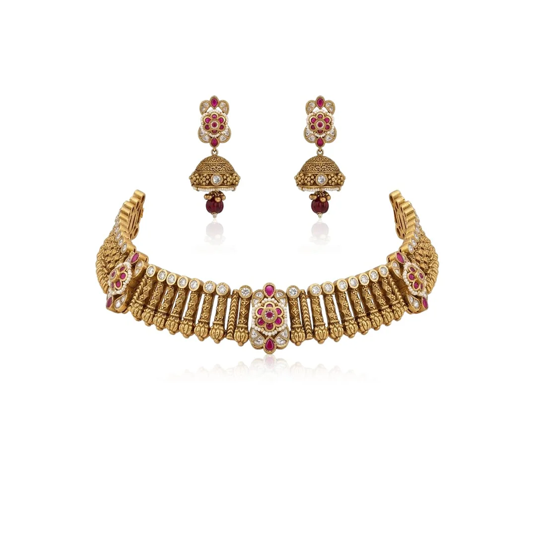 Tiara Necklace Set