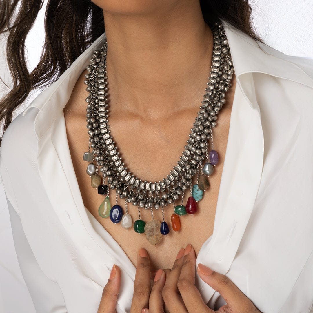 Tiered Multi-Drop Necklace