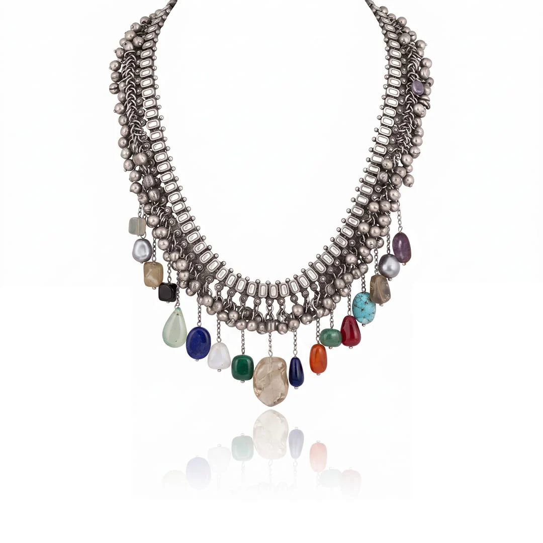 Tiered Multi-Drop Necklace - Image 2