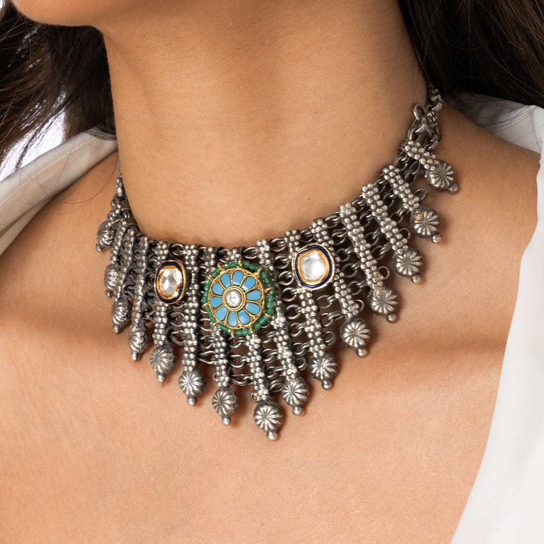 Traditional Ornate Choker Necklace - Image 3