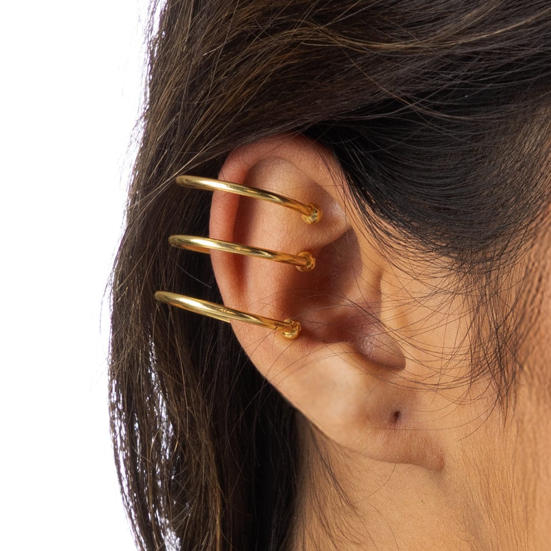 Triple Hoop Earrings - Image 3