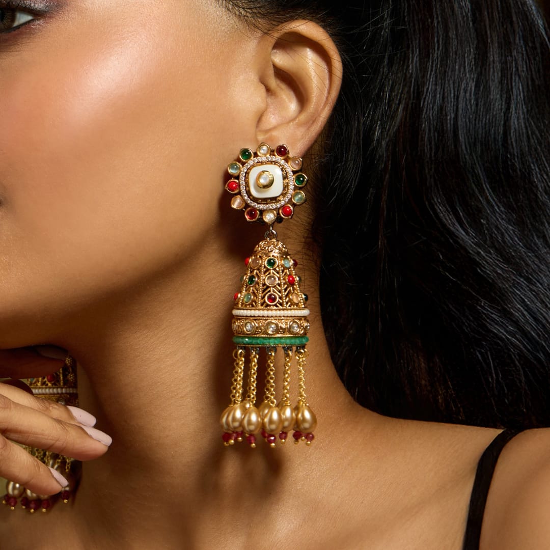 Vibrant Harmony Jhumka Earring