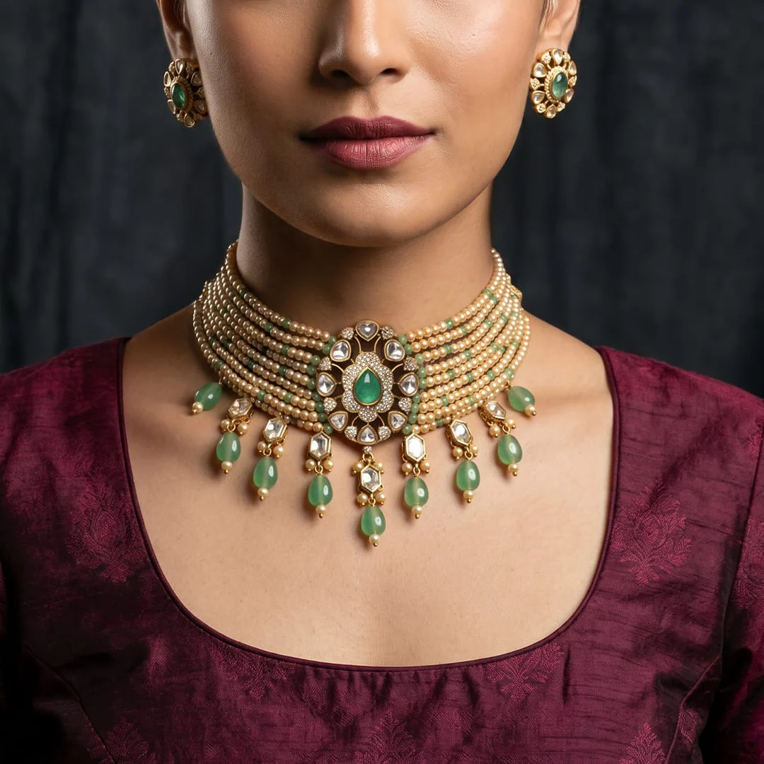 Zavya Choker Necklace Set